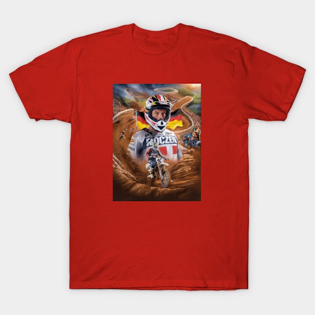 Ken Roczen:Motocross Classic T-Shirt by CustomCraze